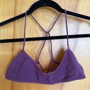 Free People Purple Strappy Bra Intimates